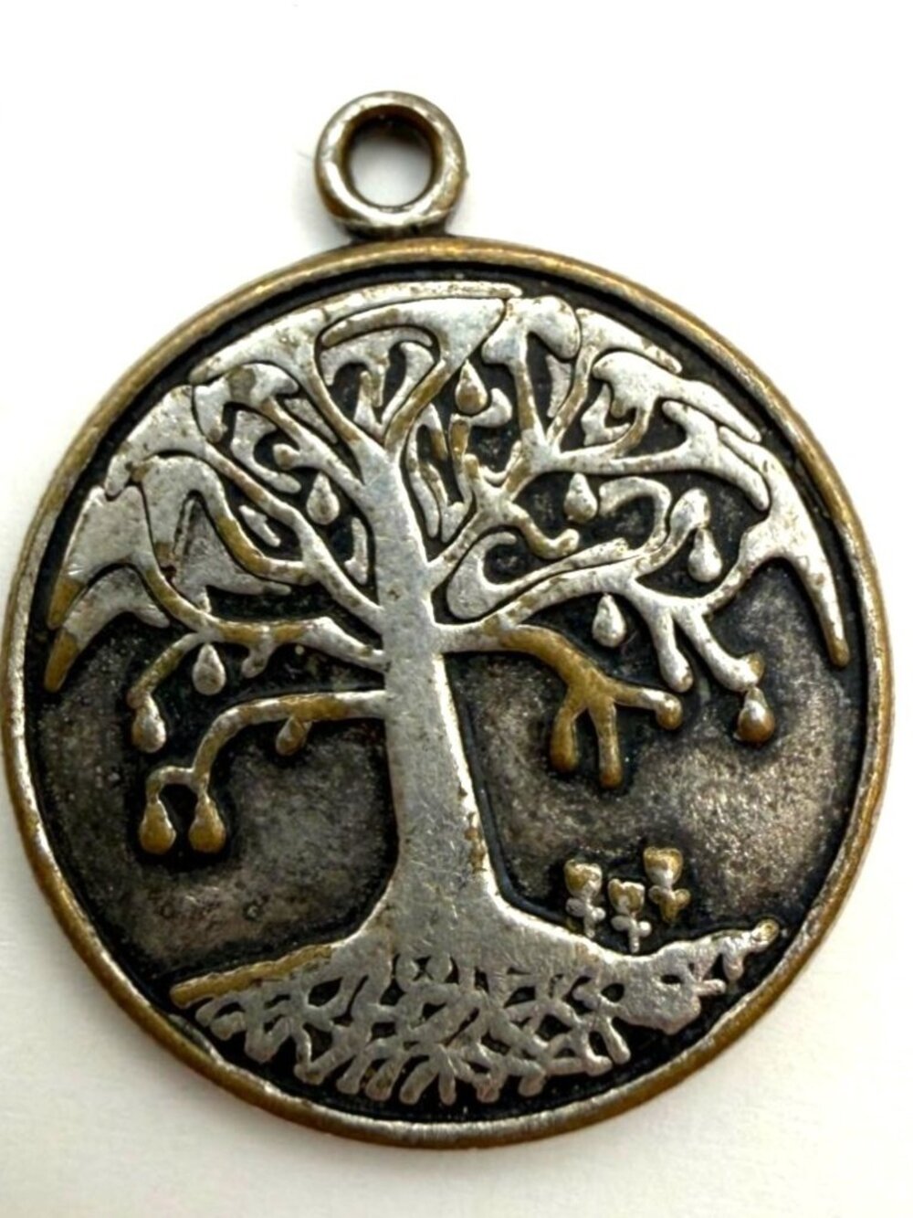 Alex and Ani Tree of Life Charm Pendant Silver Tone 2012 Energy Vintage Jewelry